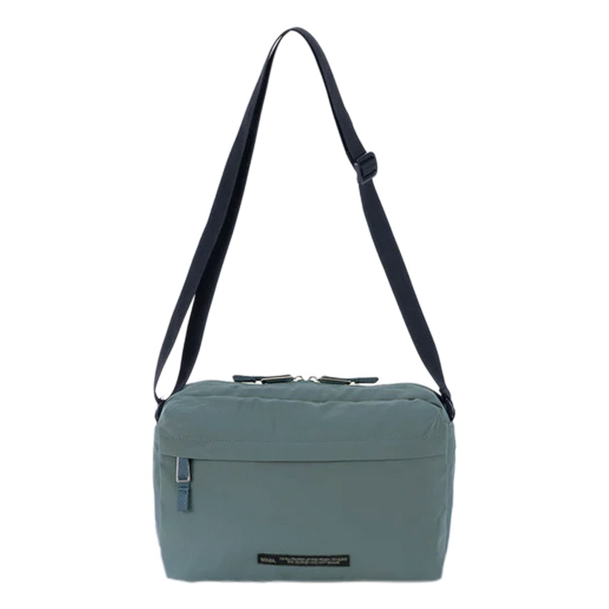 SOLEIL ソレイユ ショルダーバッグ 横型 40710 ライトリー 軽量 コンパクト 撥水 500mlペットボトル お出かけ 旅行 フェス ティー/グリーン