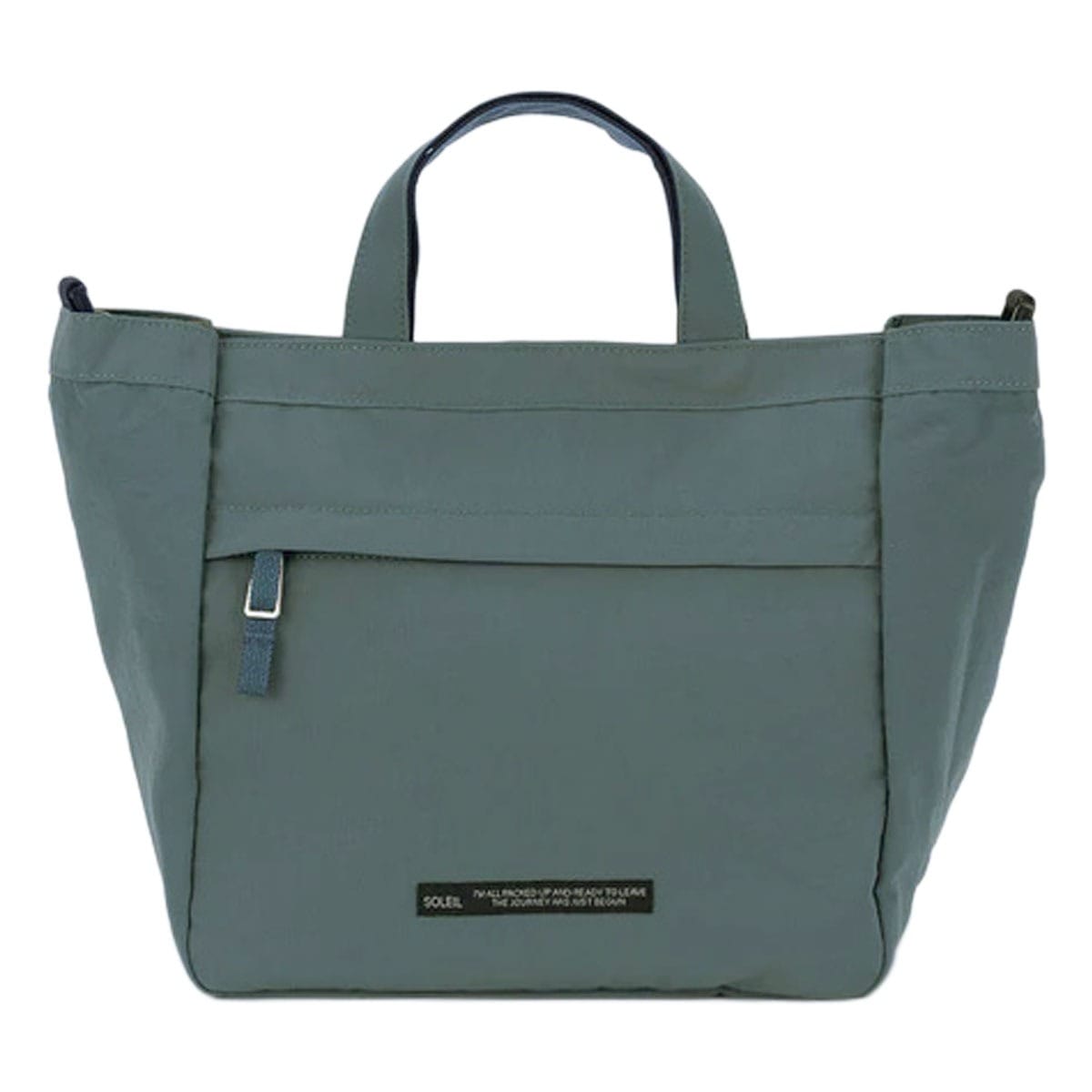 SOLEIL ソレイユ トートバッグ 撥水 ミニトート 2WAY 軽量 ショルダーバッグ 40793 ライトリー コンパクト お出かけ 旅行 ティー/グリーン