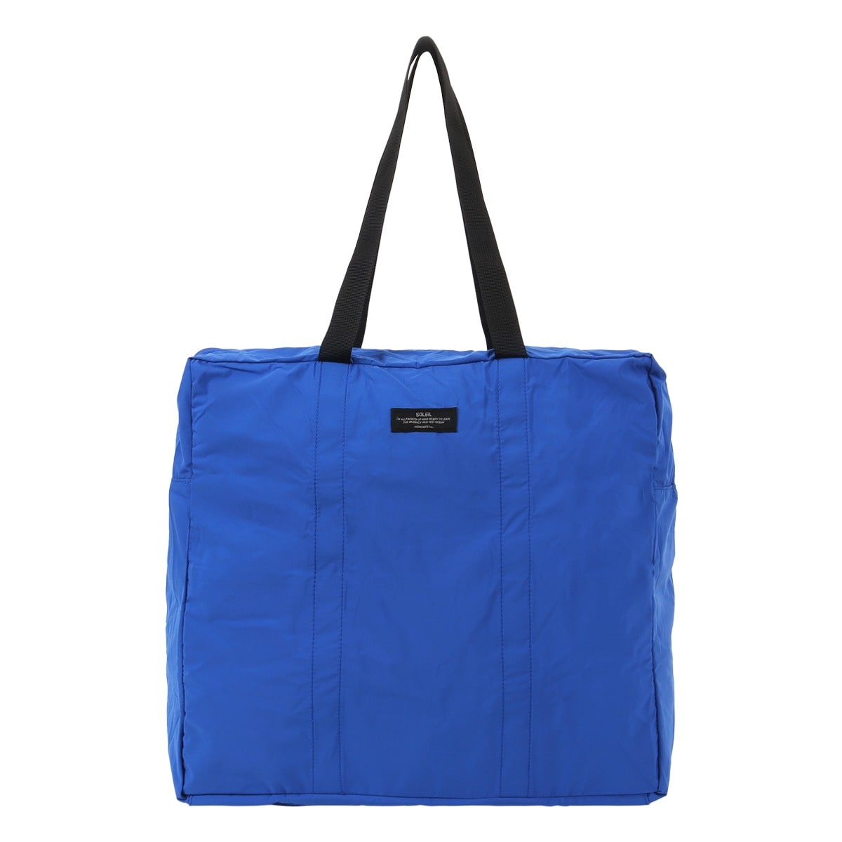 SOLEIL ソレイユ ボストンバッグ パッカブル 撥水 軽量 ダブルファスナー 60029 ウィークエンド トラベルバッグ トートバッグ コバルトブルー