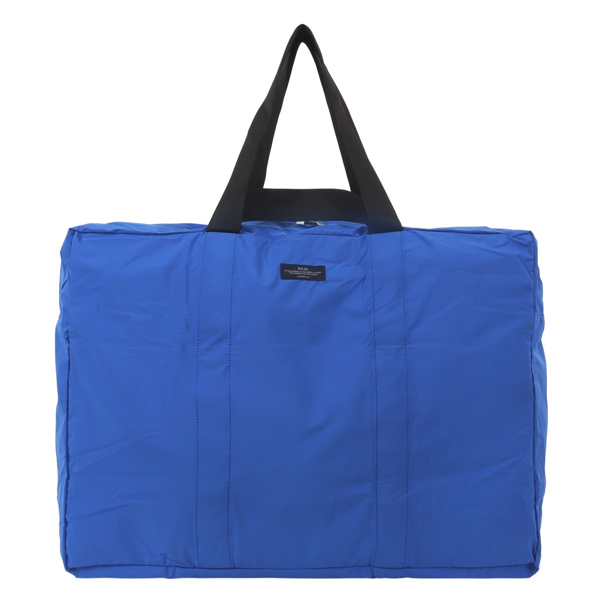 SOLEIL ソレイユ ボストンバッグ パッカブル 撥水 軽量 キャリーオン ダブルファスナー 60030 ウィークエンド トラベルバッグ コバルトブルー