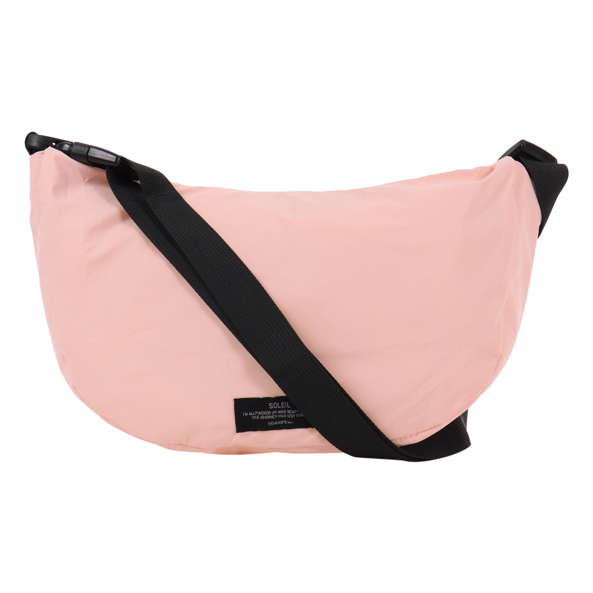 SOLEIL ソレイユ ショルダーバッグ パッカブル 撥水 軽量 2WAY 60033 ウィークエンド ハンドバッグ シェルピンク