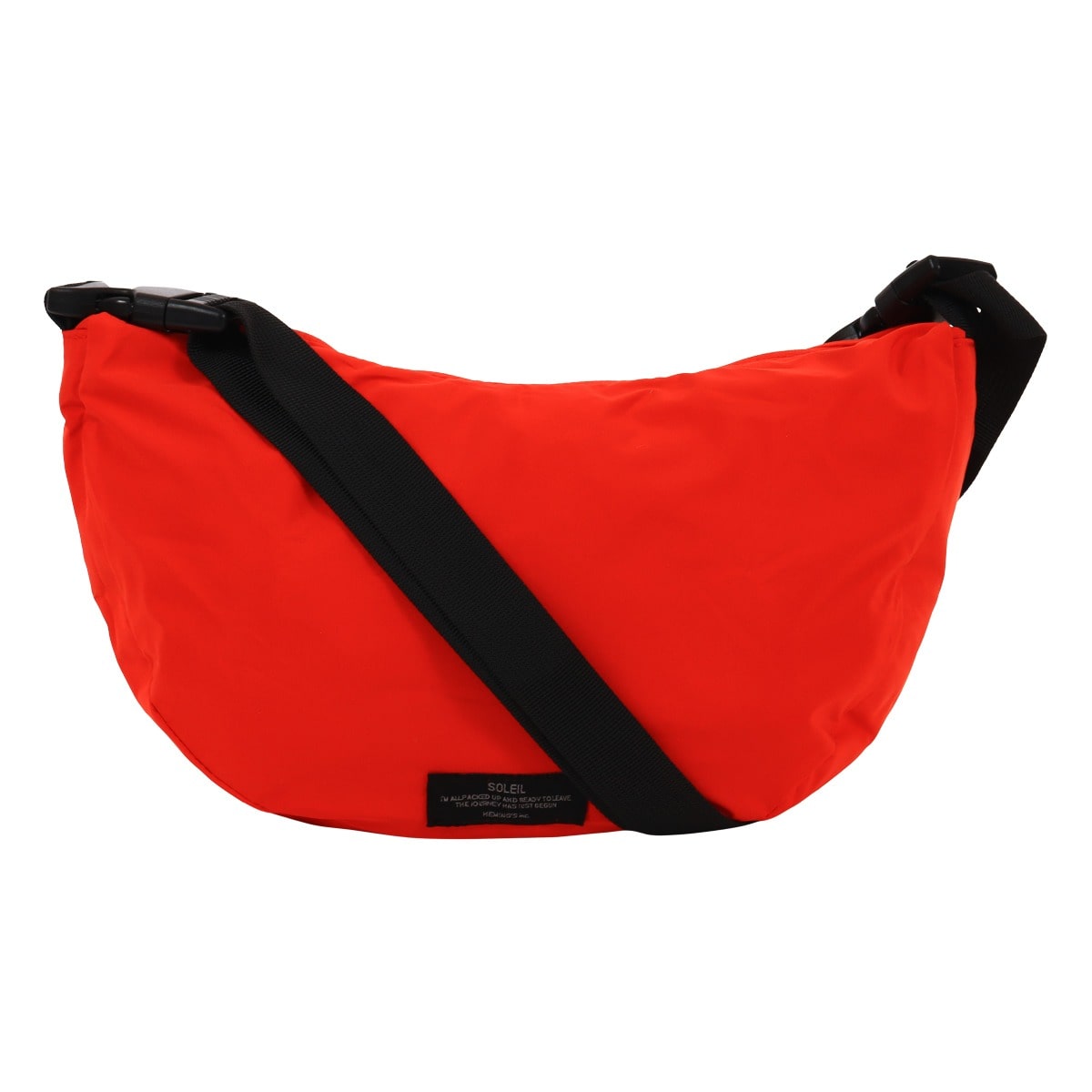 SOLEIL ソレイユ ショルダーバッグ パッカブル 撥水 軽量 2WAY 60033 ウィークエンド ハンドバッグ レッド