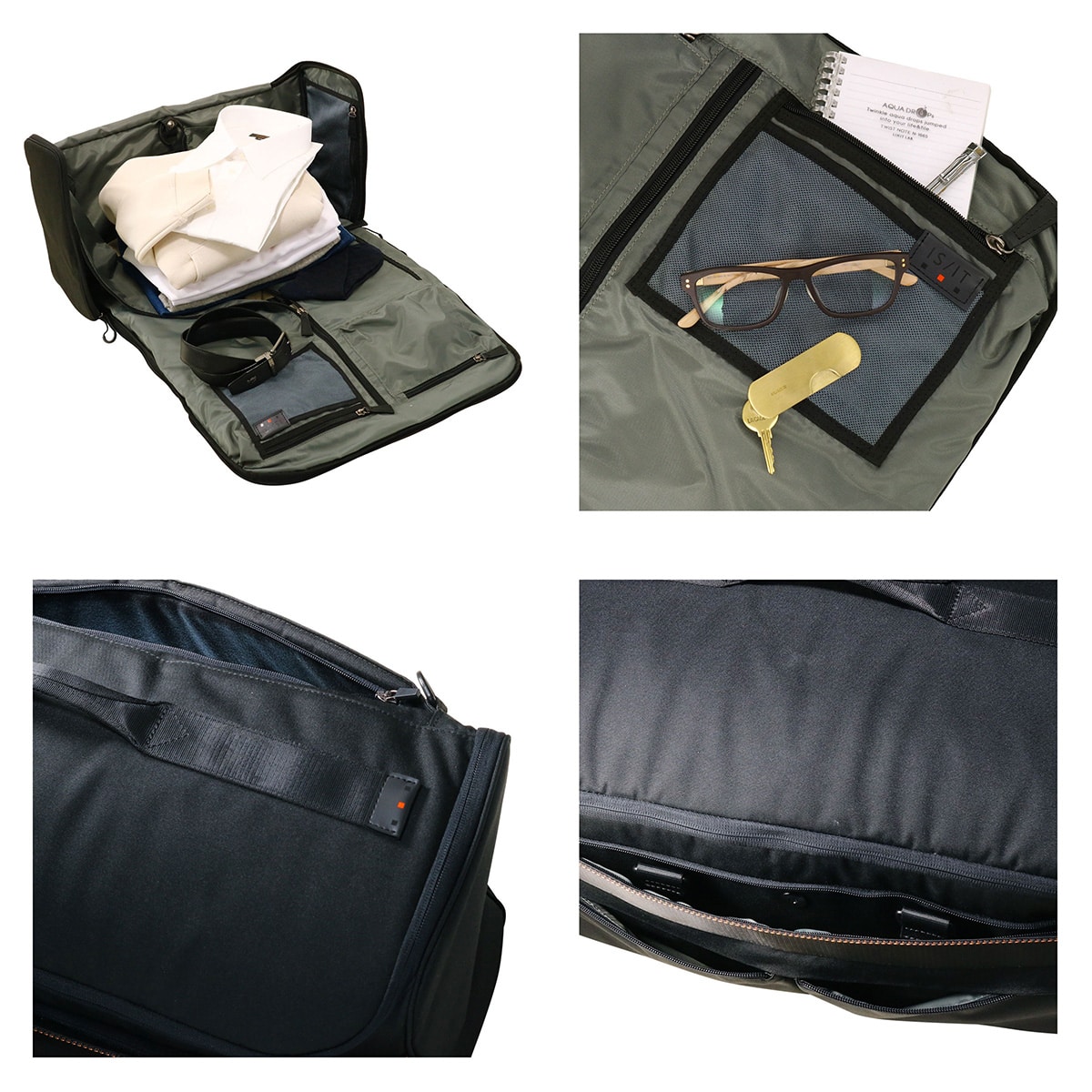 ISIT イズイット ガーメントバッグ リュック バックパック ビジネスバッグ ボストンバッグ メンズ 345225 IS/IT 出張 会社 旅行 ビジネス トラベル ブラック 【01】ブラック -