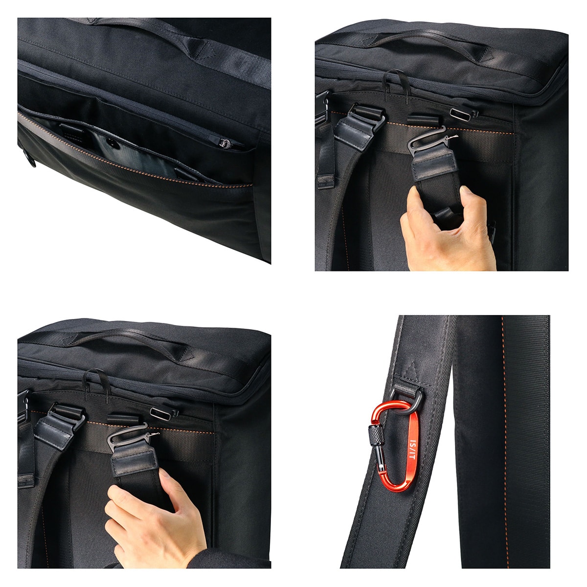 ISIT イズイット ガーメントバッグ リュック バックパック ビジネスバッグ ボストンバッグ メンズ 345225 IS/IT 出張 会社 旅行 ビジネス トラベル ブラック 【01】ブラック -