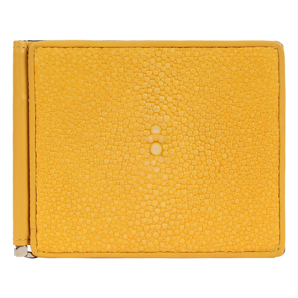 ISIT イズイット マネークリップ 本革 エイ革 メンズ ガルーシャ isit-942602 IS/IT 財布 札ばさみ二つ折り財布 小銭入れなし イエロー