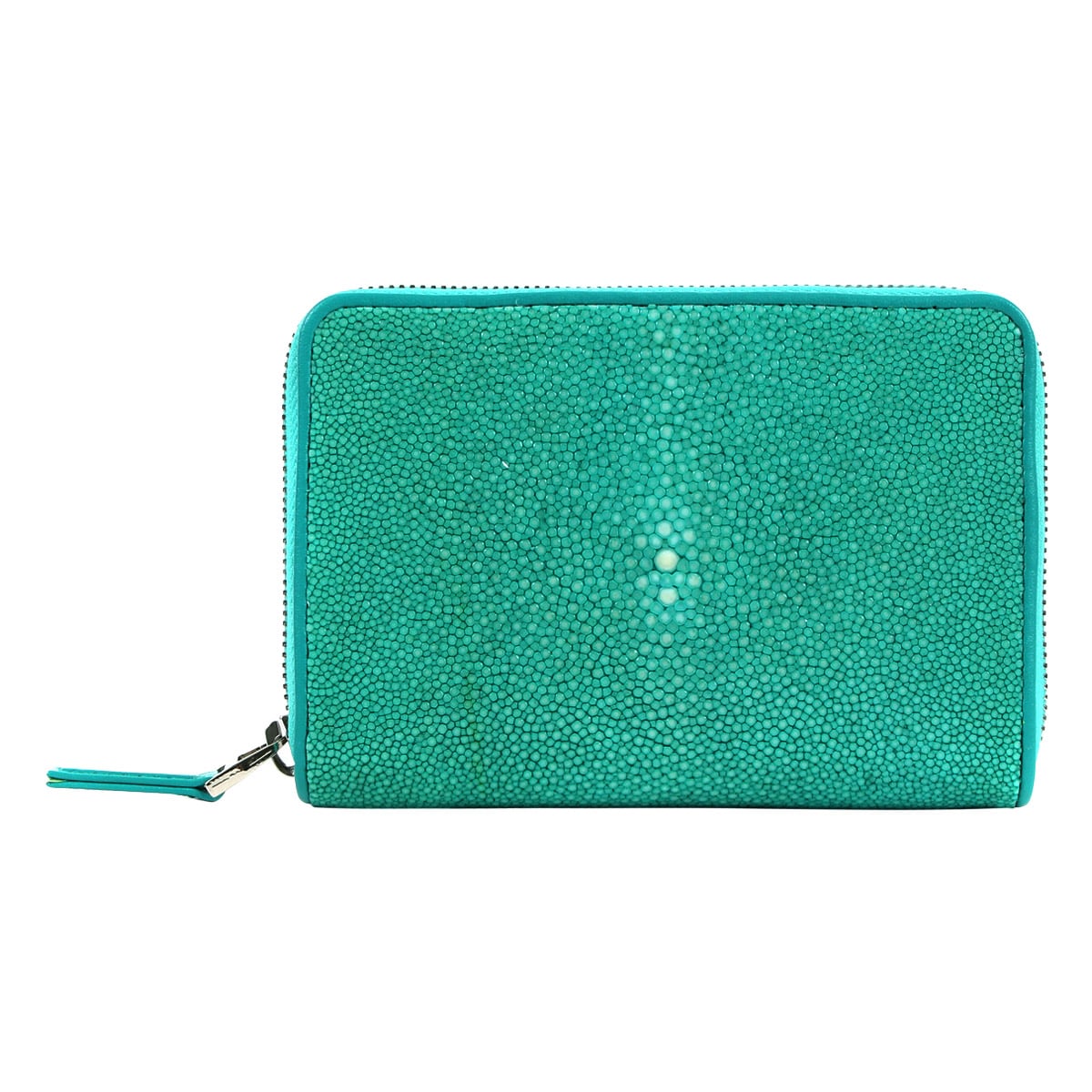 ISIT イズイット 財布 ラウンドファスナー 本革 エイ革 メンズ ガルーシャ isit-942603 IS/IT 二つ折り財布 セミ財布 ブルー