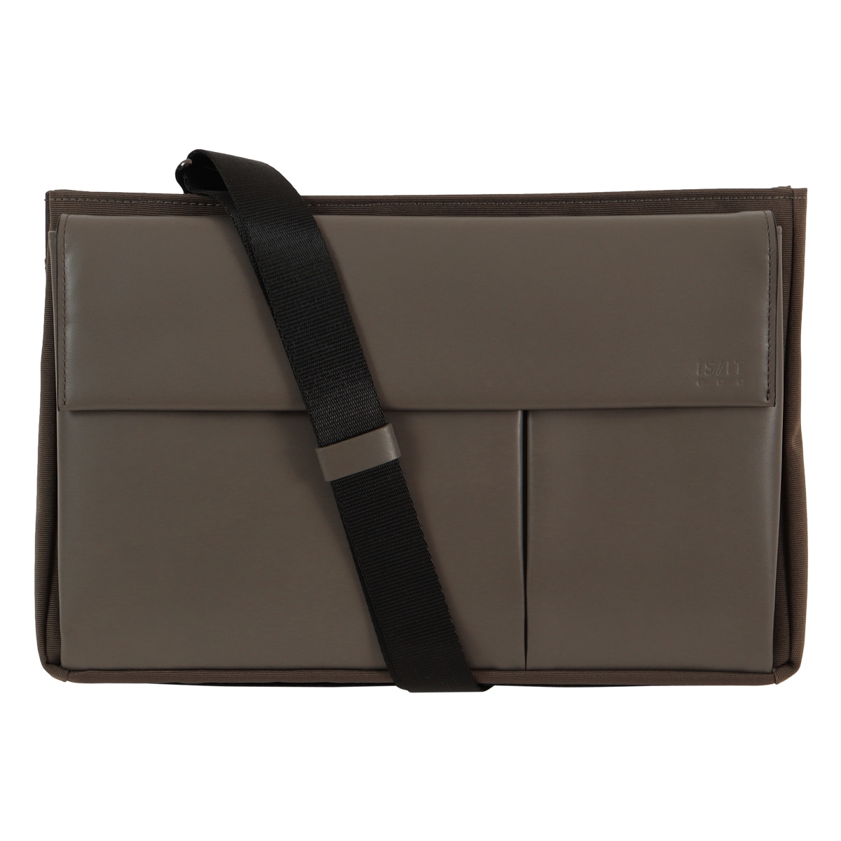 ISIT イズイット ショルダーバッグ クラッチバッグ 2way 横型 斜め掛け 冠婚葬祭 メンズ 948103 ミニット IS/IT 牛革 本革 レザー A5 グレー