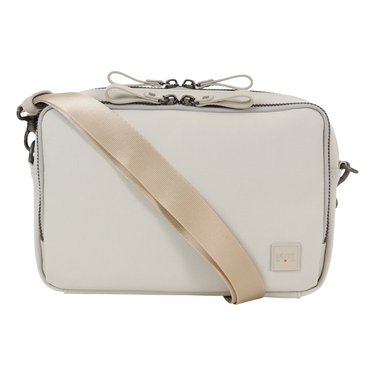 ISIT イズイット ショルダーバッグ ミニショルダー ポーチ バッグインバッグ 2way 横型 肩掛け 斜め掛け 撥水 メンズ 日本製 963111 トリクル IS/IT カジュアル お出掛け 旅行 アイボリー