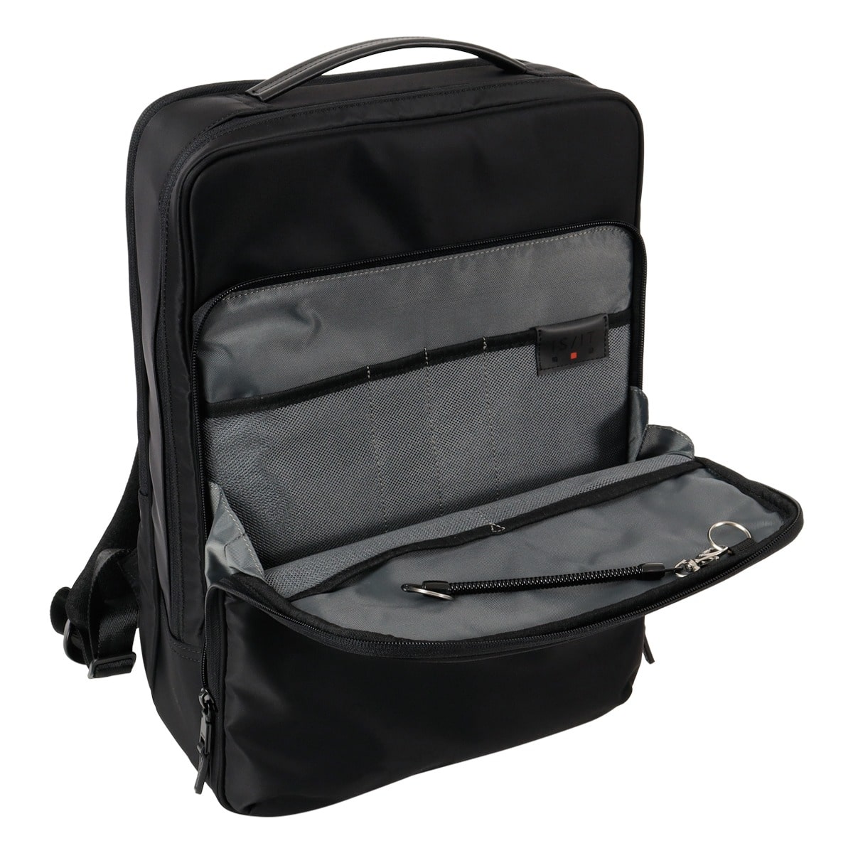 ISIT イズイット リュック B4 バックパック デイパック リュックサック ビジネスバッグ ブリーフケース 975732 マイナビソリッド IS/IT 撥水 キャリーオン ビジネス 会社 出勤 通勤 出張 フォーマル ブラック 【01】ブラック -