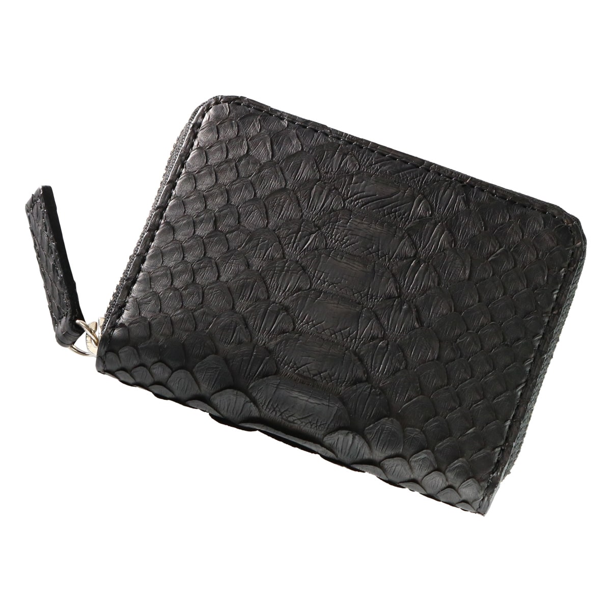 ISIT イズイット ミニ財布 小銭入れ ラウンドファスナー メンズ パイソン 日本製 983602 ブラック