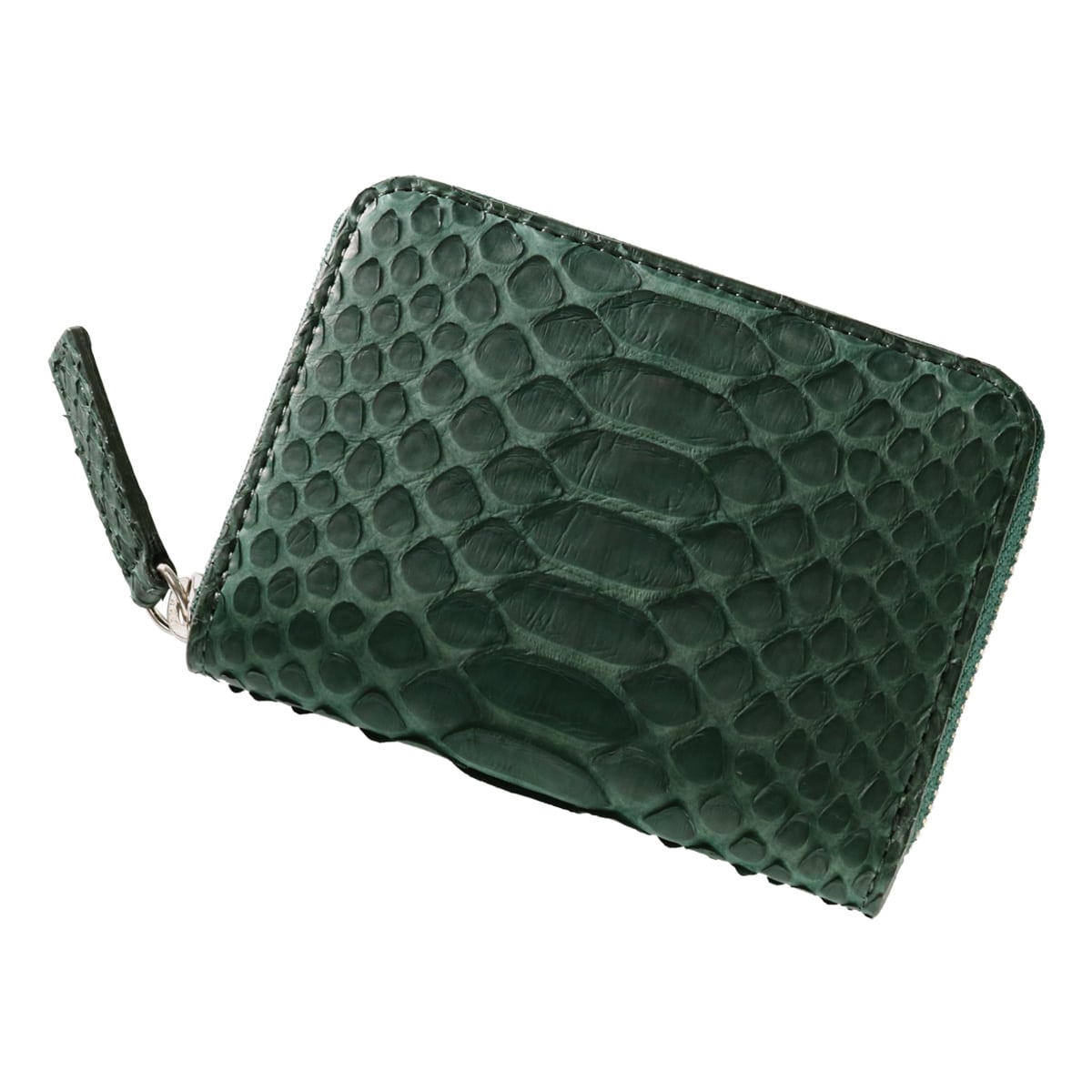 ISIT イズイット ミニ財布 小銭入れ ラウンドファスナー メンズ パイソン 日本製 983602 グリーン