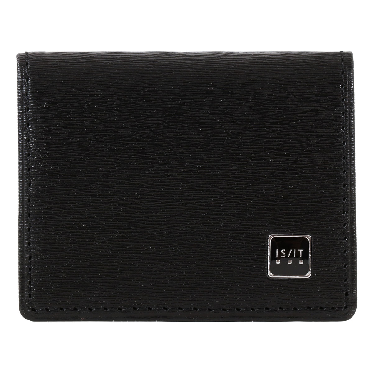 ISIT イズイット 小銭入れ 本革 メンズ ポリマー 989602 IS/IT コインケース BOX型 牛革 レザー ブラック