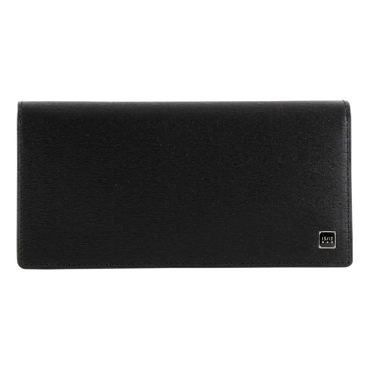 ISIT イズイット 長財布 かぶせ 本革 メンズ ポリマー 989606 IS/IT 薄型 牛革 レザー ブラック