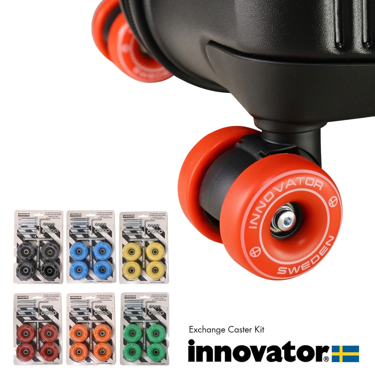 INNOVATOR イノベーター スーツケース キャリーケース 交換用キャスターキット 4個セット 工具付き ボードキャリー タイヤ 交換 BO-103CS ボードケースキャスター KIWI KIWI -