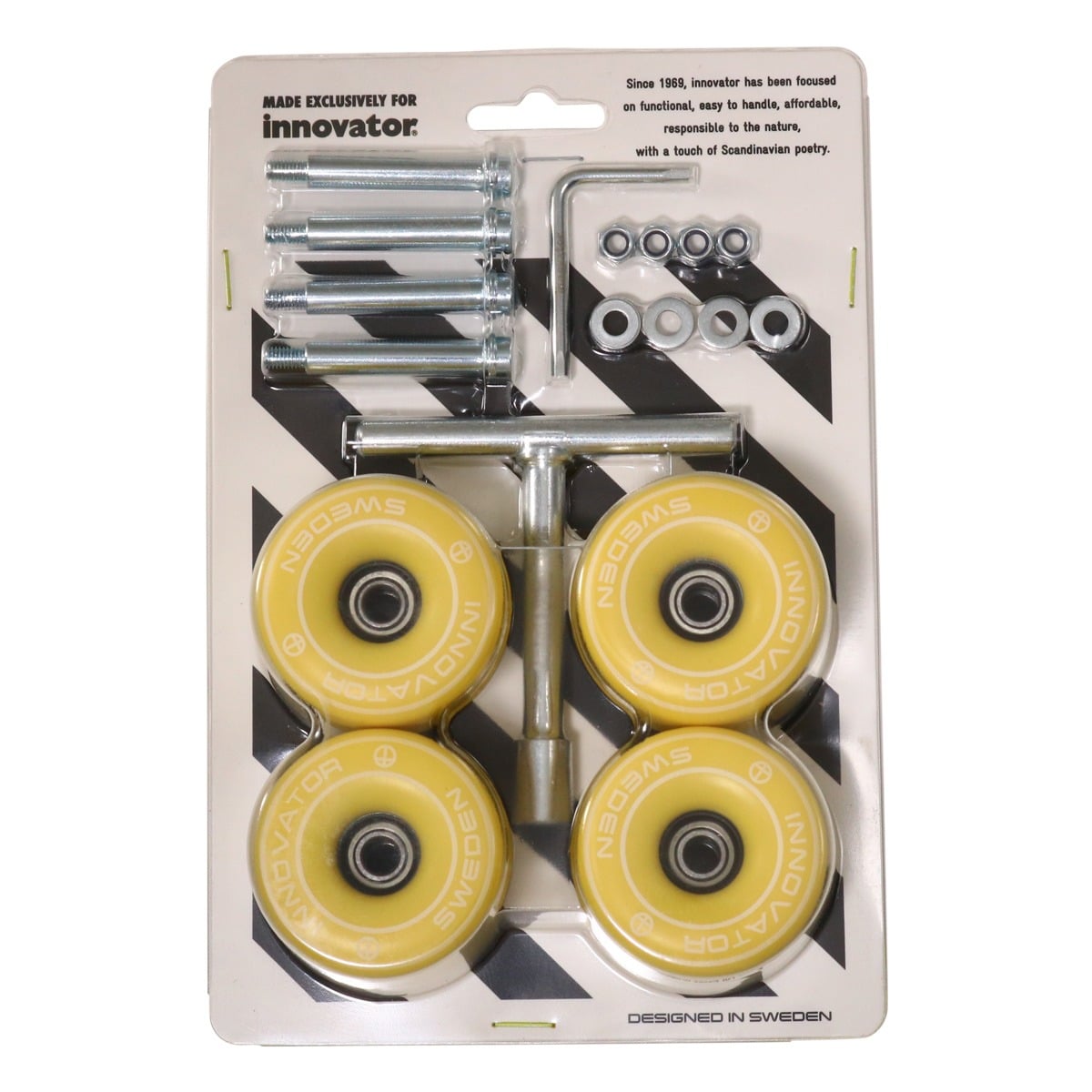 INNOVATOR イノベーター スーツケース キャリーケース 交換用キャスターキット 4個セット 工具付き ボードキャリー タイヤ 交換 BO-103CS ボードケースキャスター KIWI