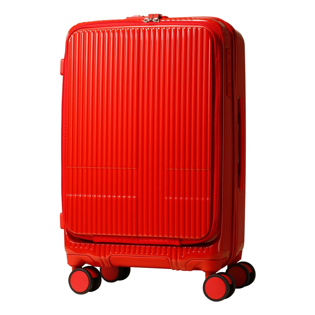 INNOVATOR イノベーター スーツケース キャリーケース TSAロック 55L 62.5cm 3.9kg 軽量 INV155M 鏡面 2年保証 CHERRY RED