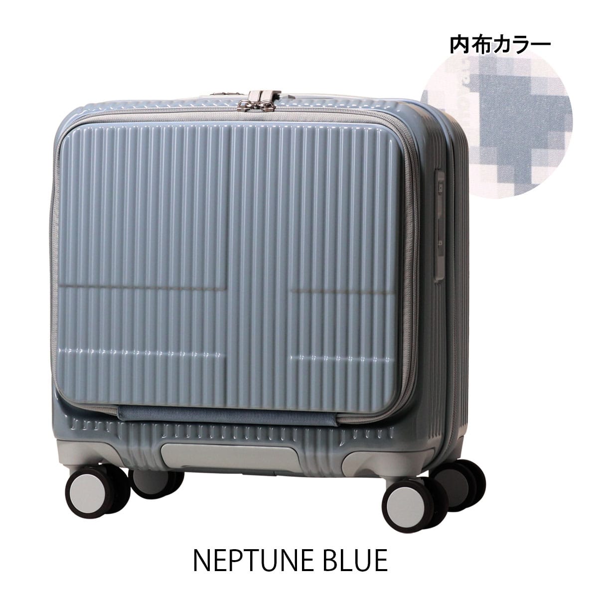 INNOVATOR 【2年保証】 イノベーター スーツケース キャリーケース 機内持ち込み TSAロック 33L 43cm 3kg 軽量 INV20M 鏡面 BLUE BLACK BLUE BLACK -
