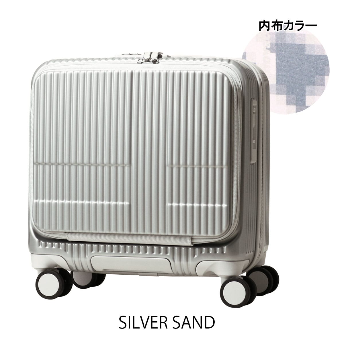 INNOVATOR 【2年保証】 イノベーター スーツケース キャリーケース 機内持ち込み TSAロック 33L 43cm 3kg 軽量 INV20M 鏡面 CLOUD GREY CLOUD GREY -