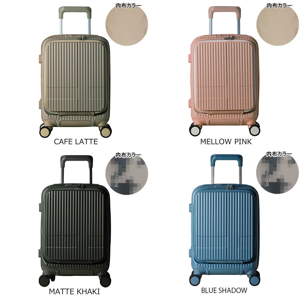 INNOVATOR 【2年保証】 イノベーター スーツケース キャリーケース 機内持ち込み TSAロック EXTREME INV30 軽量 21L 47cm 3kg キャリーケース キャリーバッグ PALE GREEN PALE GREEN -