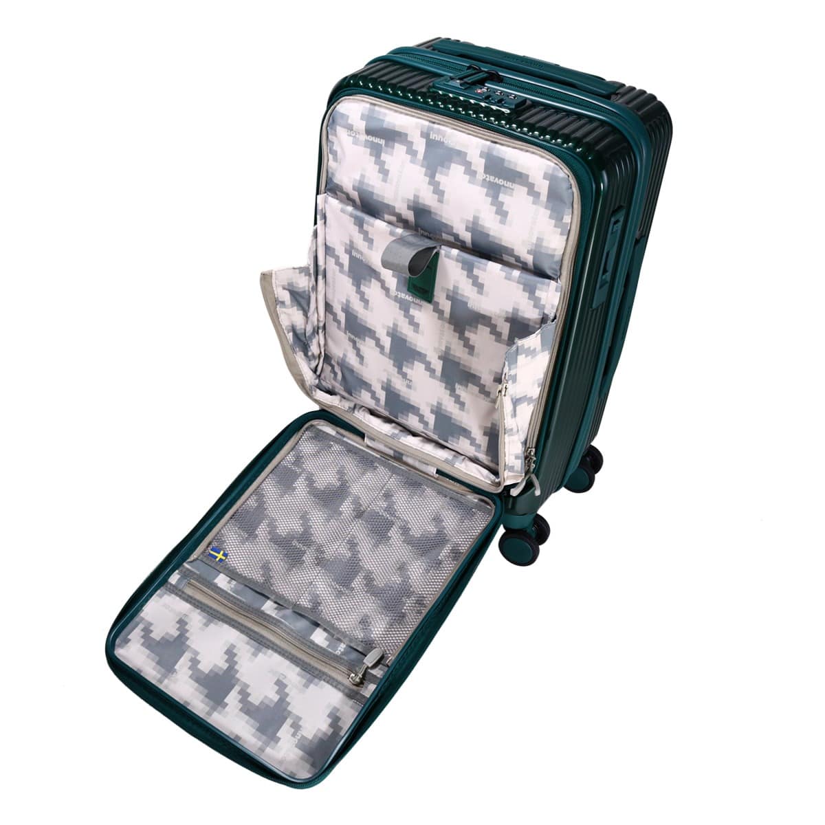 INNOVATOR 【2年保証】 イノベーター スーツケース キャリーケース 機内持ち込み TSAロック 38L 55cm 3.3kg 軽量 INV50M 鏡面 PEACH PEACH -