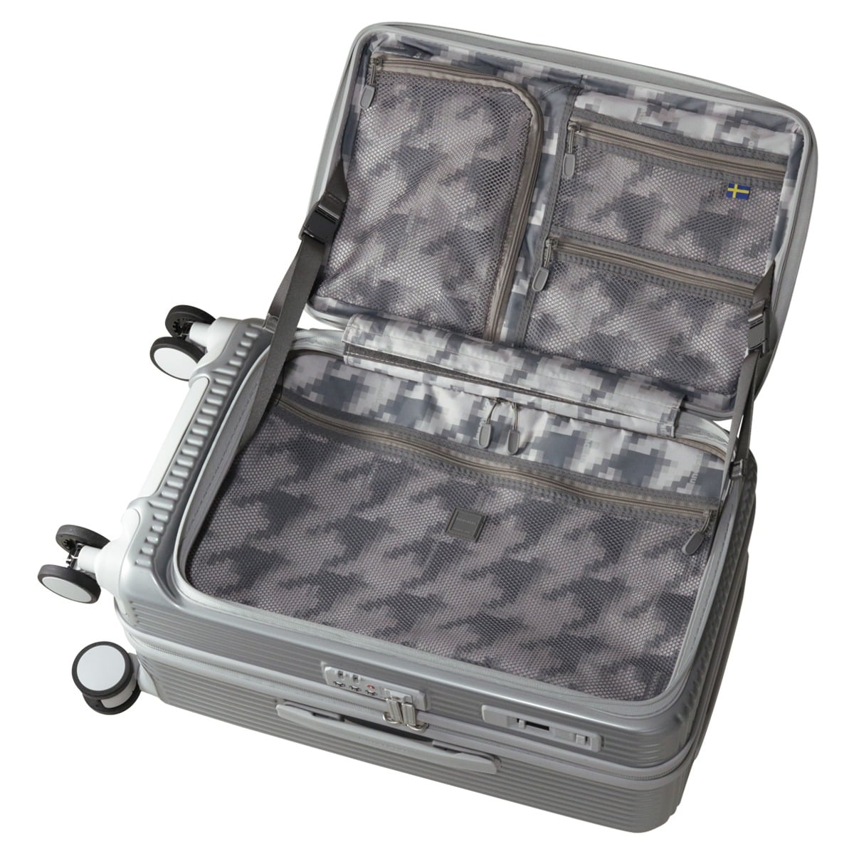 INNOVATOR 【2年保証】 イノベーター スーツケース キャリーケース TSAロック 45L 60.5cm 3.8kg INV550DORM 鏡面 SILVER SAND SILVER SAND -