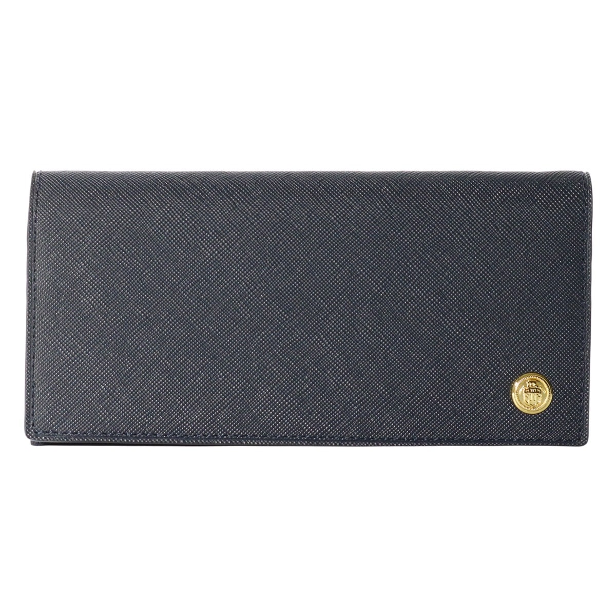 J.PRESS ジェイプレス 長財布 エンブレムボタン メンズ 7721 ササマチ束入れ 牛革 本革 レザー ネイビー