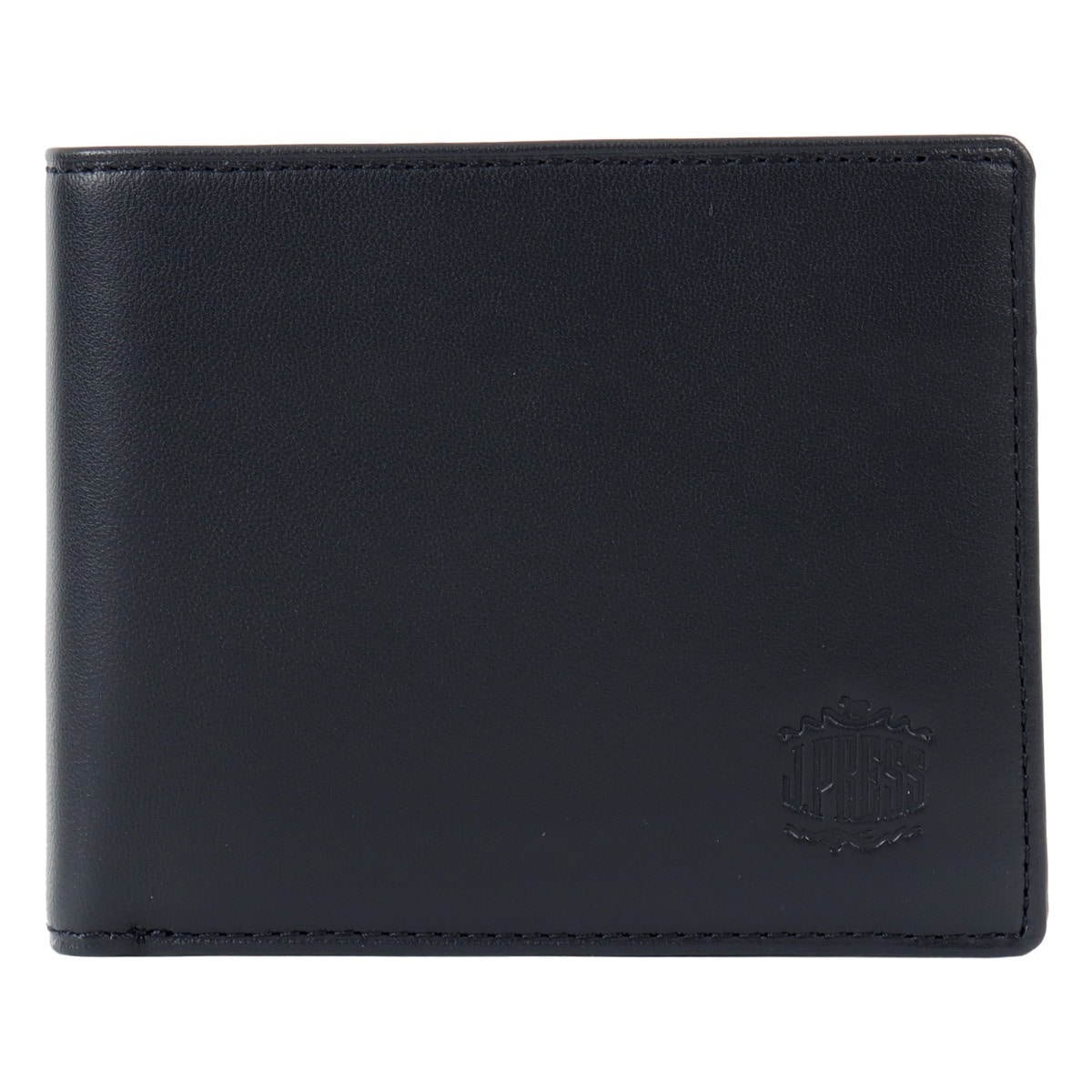 J.PRESS ジェイプレス 二つ折り財布 シープ×ゴード 7763 札入れ 羊革 やぎ革 レザー メンズ ネイビー