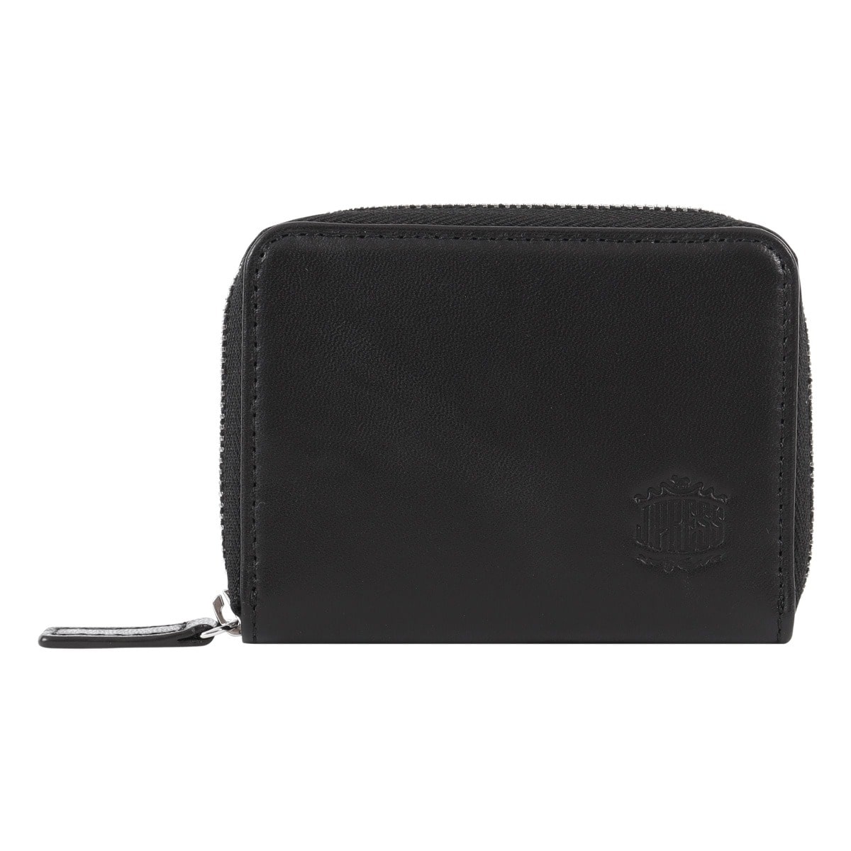 J.PRESS ジェイプレス 小銭入れ シープ×ゴード 7765 ラウンドファスナー 羊革 やぎ革 レザー メンズ ブラック