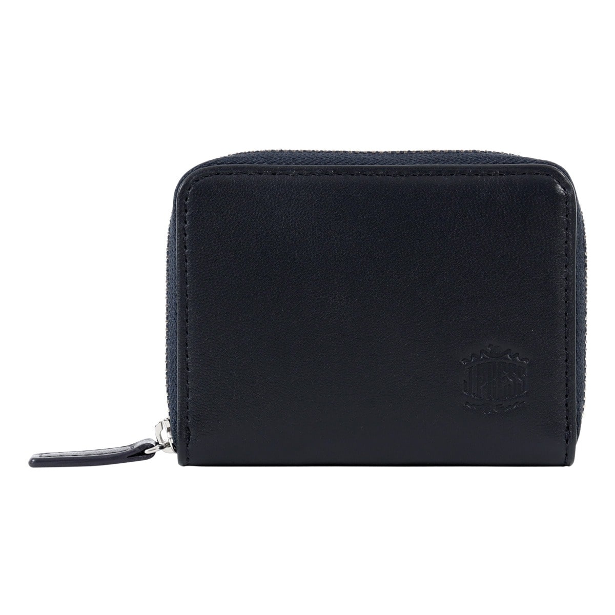 J.PRESS ジェイプレス 小銭入れ シープ×ゴード 7765 ラウンドファスナー 羊革 やぎ革 レザー メンズ ネイビー