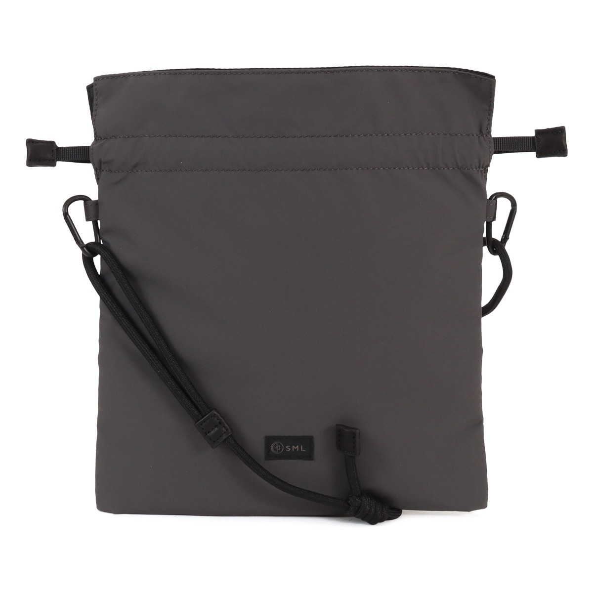 SML エスエムエル ショルダーバッグ 撥水 軽量 防汚 メンズ レディース K904094 JUDE ユダ 巾着 3層 ミニショルダー ミニバッグ コンパクト GRAY