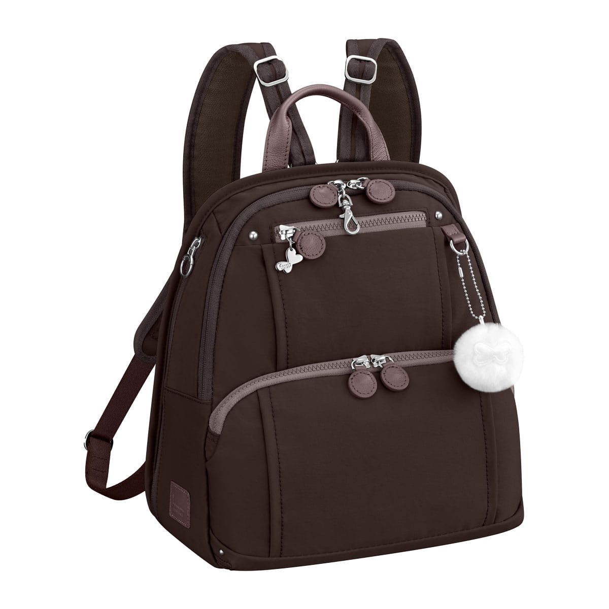 kanana カナナ プロジェクト リュック レディース 62101 PJ8-3rd Kanana project 多機能 ビジネス 旅行 プルーンブラウン 【08】プルーンブラウン -