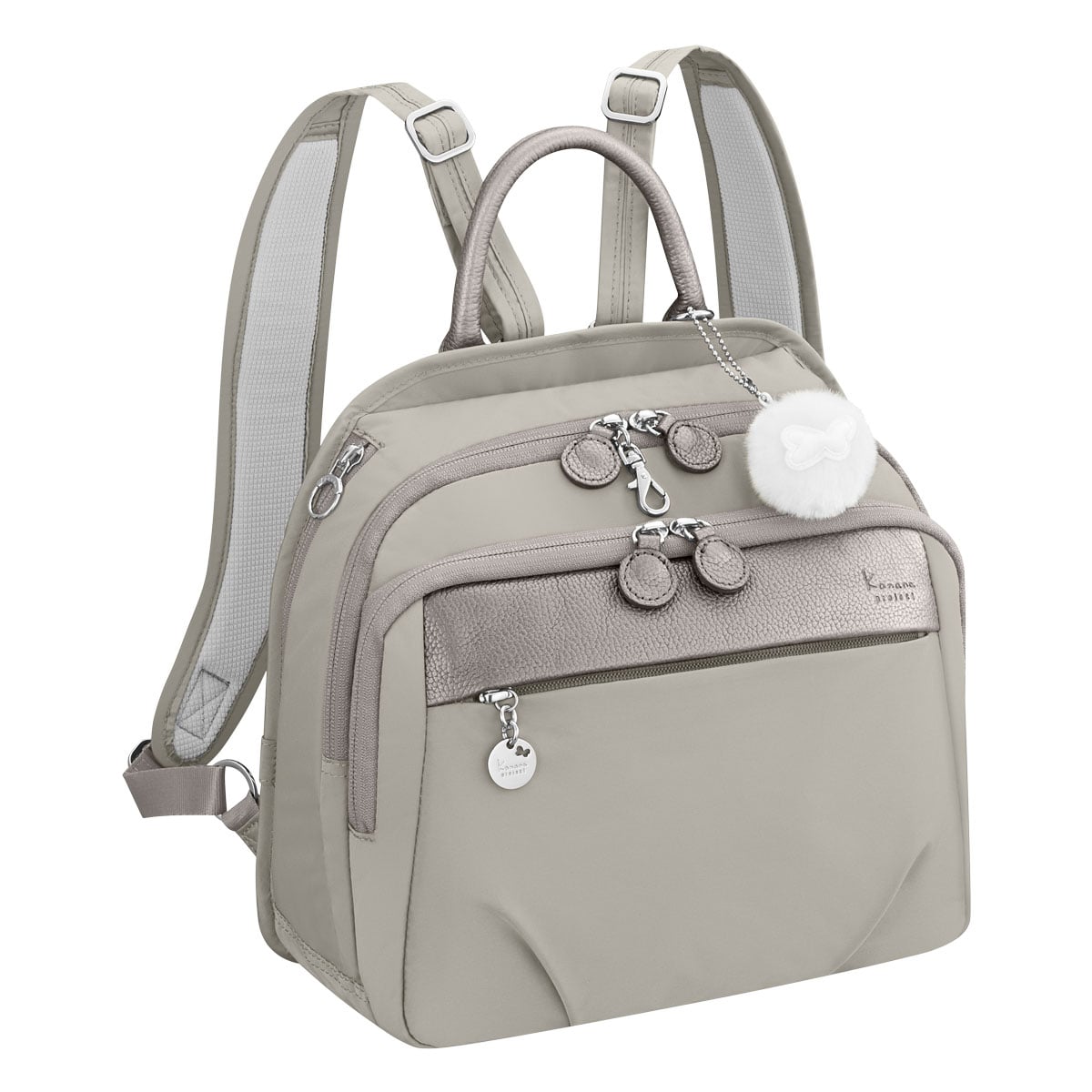 kanana カナナ プロジェクト リュック 軽量 レディース 67644 PJ1-4th Kanana project 抗菌 グレージュ