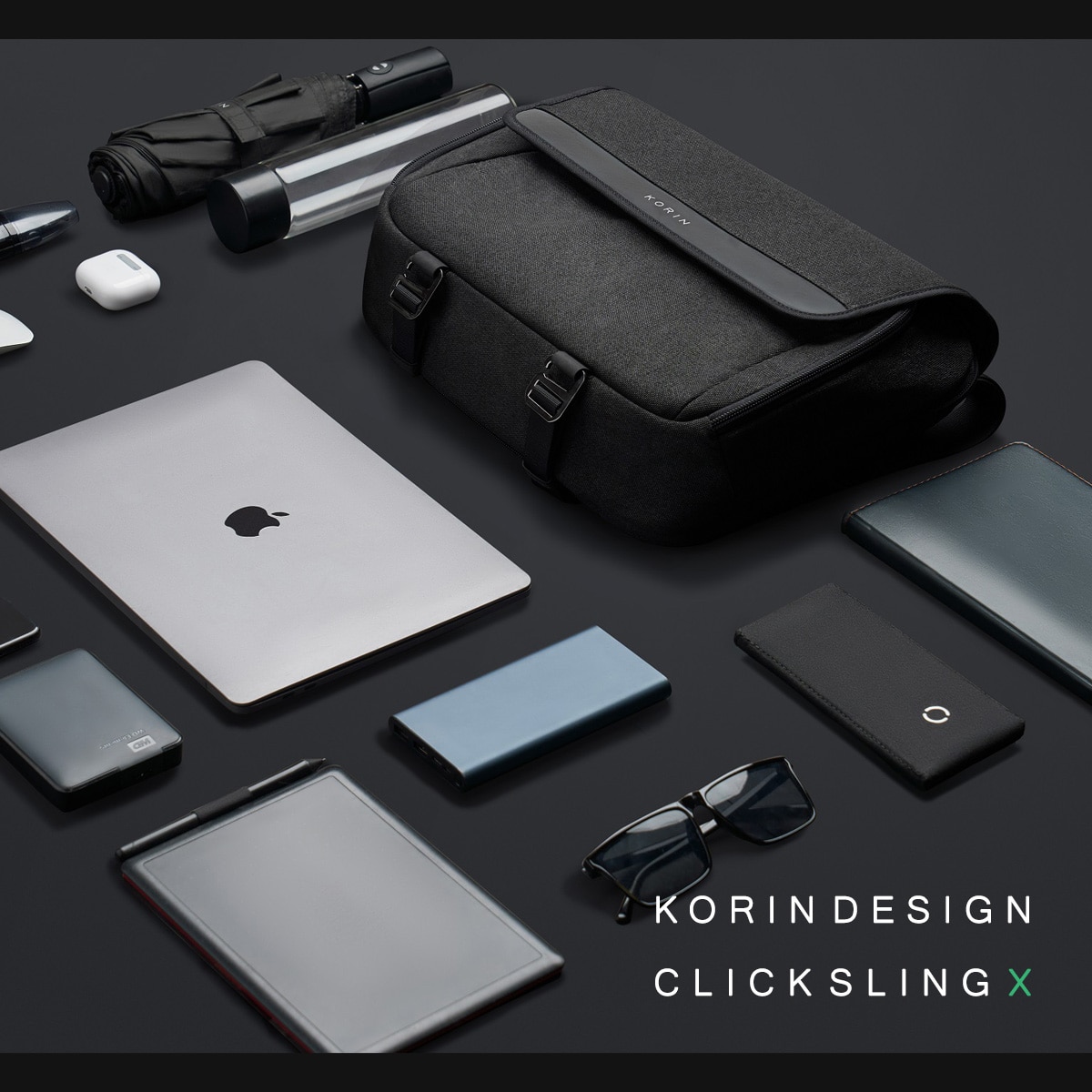 コリンデザイン ボディバッグ メンズ レディース C-SLING-X KorinDesign ClickSlingX｜スリングバッグ ショルダーバッグ  14インチ PC パソコン タブレット収納 盗難防止 防刃 撥水 1年保証(- ブラック): サックスバー｜ANA  Mall｜マイルが貯まる・使えるショッピングモール