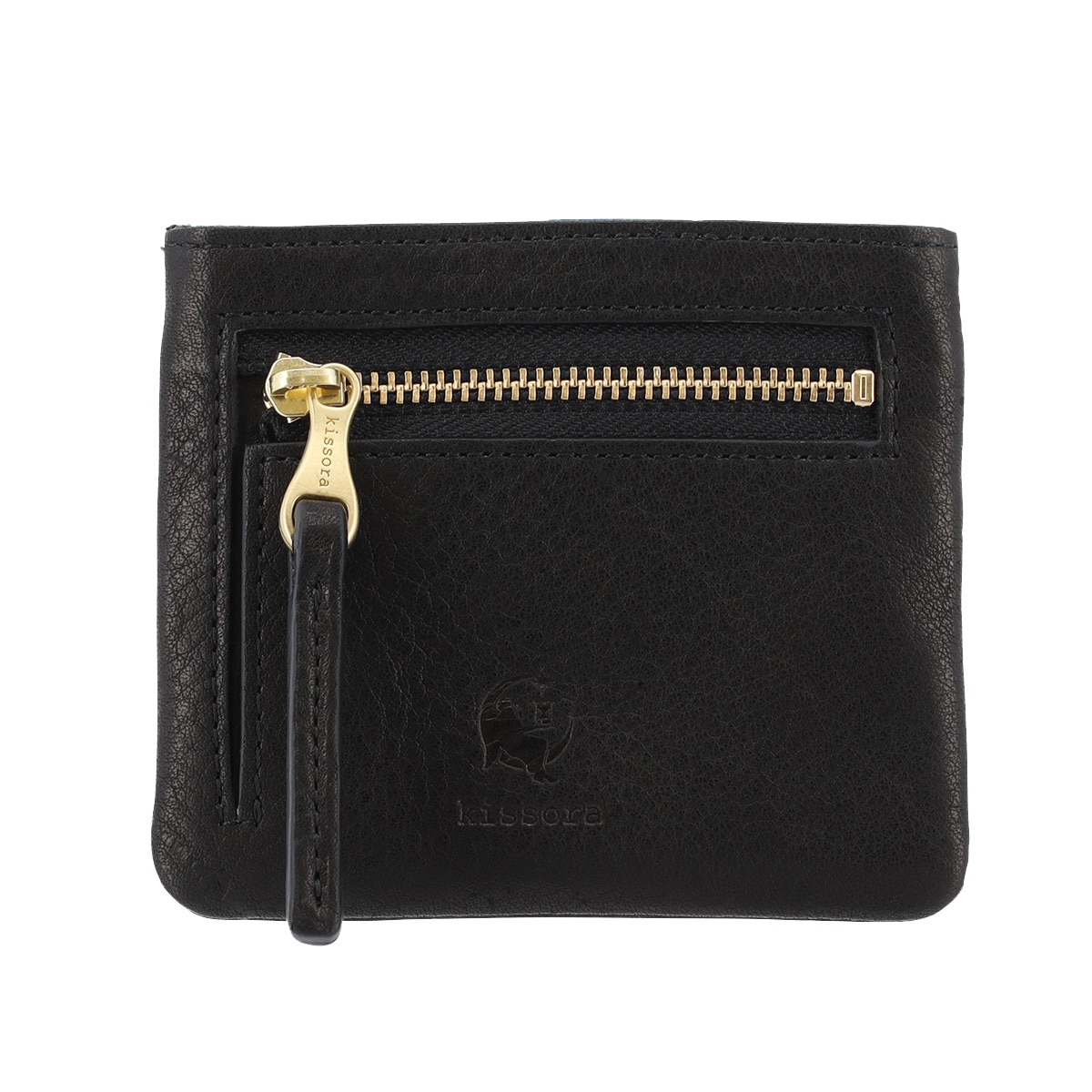 kissora キソラ フラグメントケース 本革 ボルサ KIAS-070 カードケース 小銭入れ コインケース 牛革 日本製 ブラック