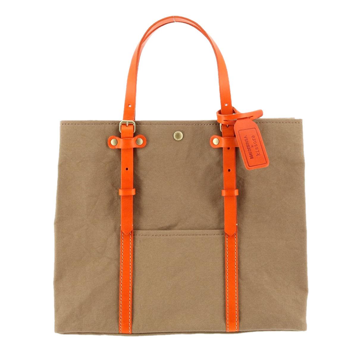 kissora キソラ トートバッグ 本革 レディース 日本製 国産 KIBD-006 オレンジ
