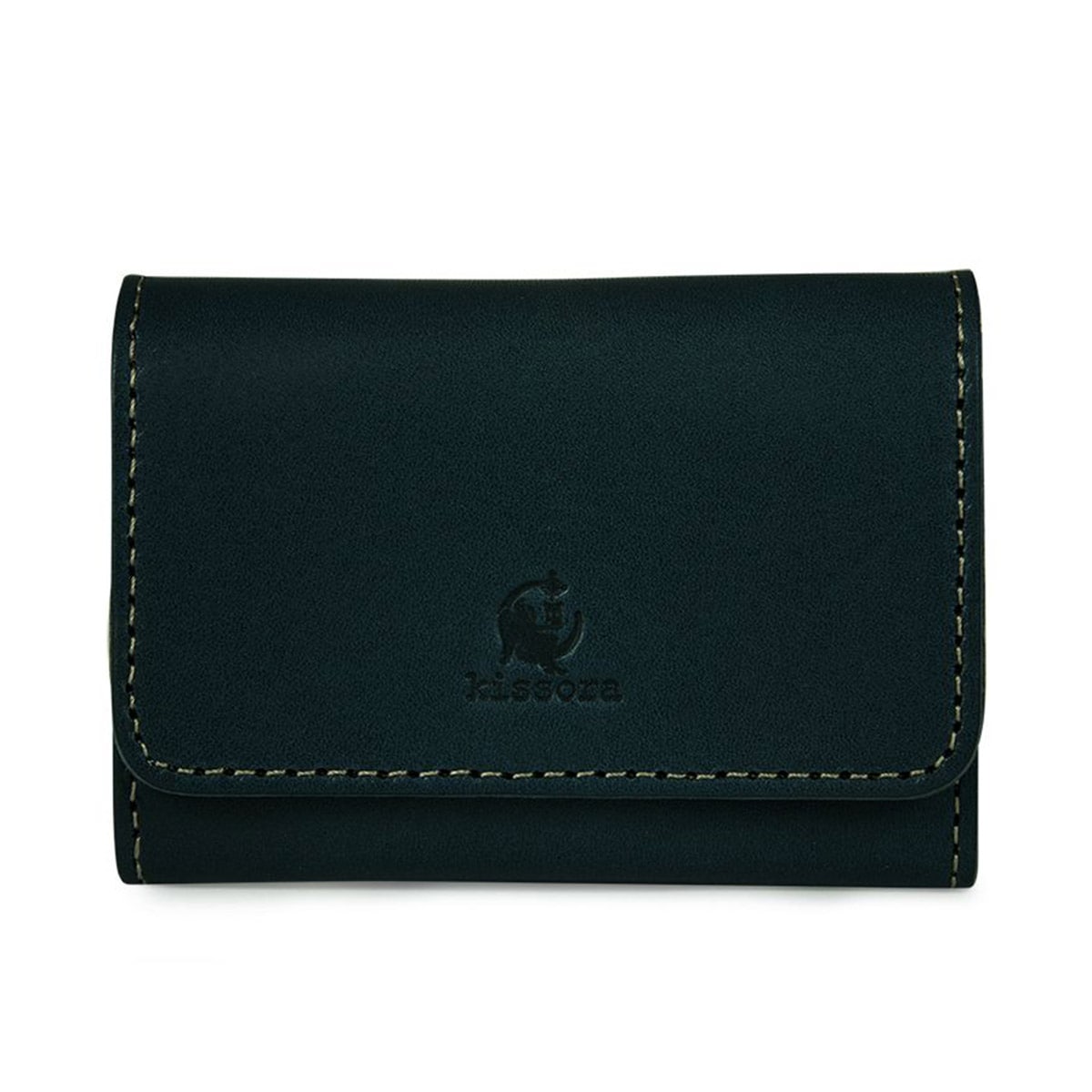 kissora キソラ カードケース 名刺入れ 日本製 本革 レザー レディース KIBP-012 ブルー