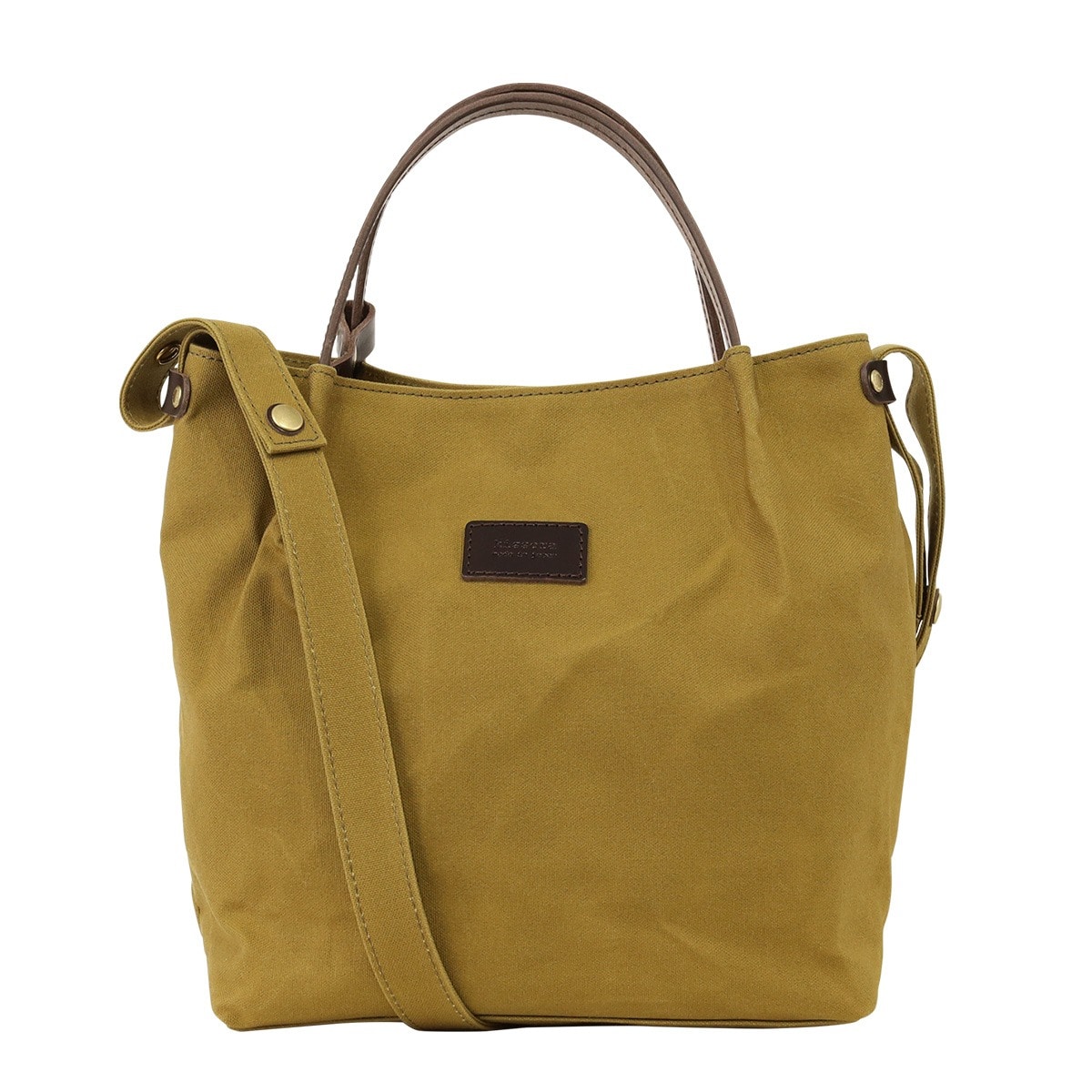 kissora キソラ トートバッグ プルーニャ KIBP-356 日本製 ミニトート 2WAY ショルダーバッグ 帆布 カーキ