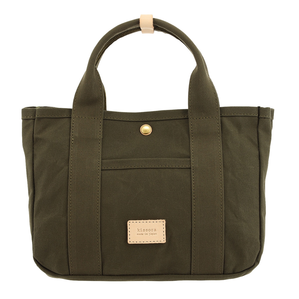 kissora キソラ トートバッグ 帆布 キャンバス プルーニャ KIBP-357 ミニトート 日本製 ランチトート オリーブ