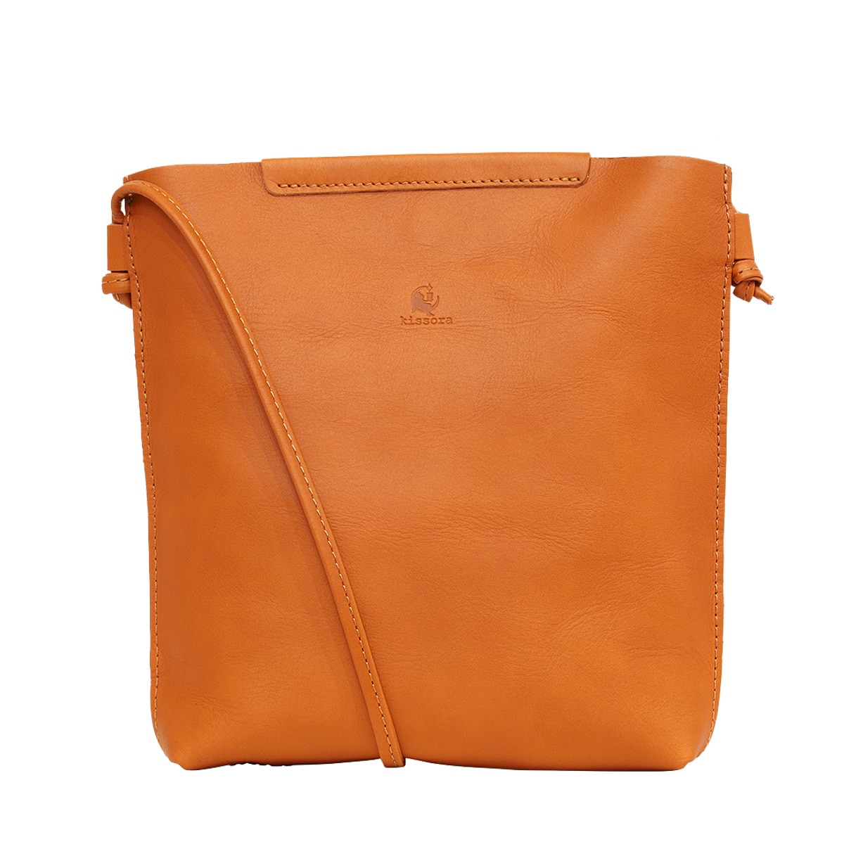 kissora キソラ ショルダーバッグ 本革 スピリト レディース KIBP-360 薄型 ミニショルダー 小さめ 牛革 日本製 レザー キャメル
