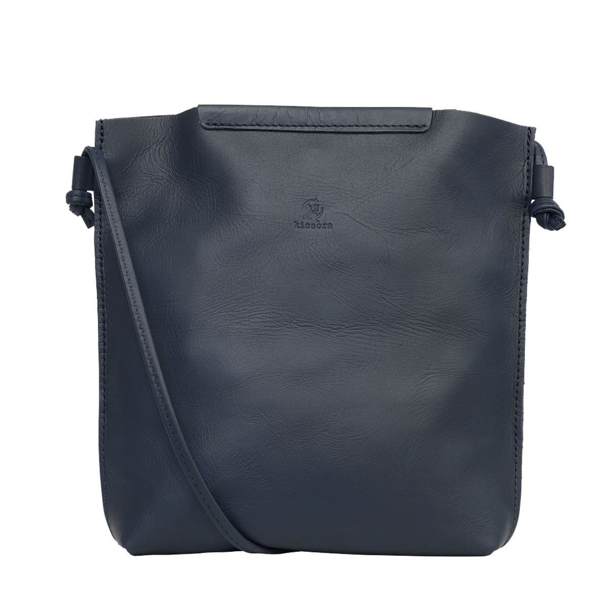 kissora キソラ ショルダーバッグ 本革 スピリト レディース KIBP-360 薄型 ミニショルダー 小さめ 牛革 日本製 レザー ネイビー