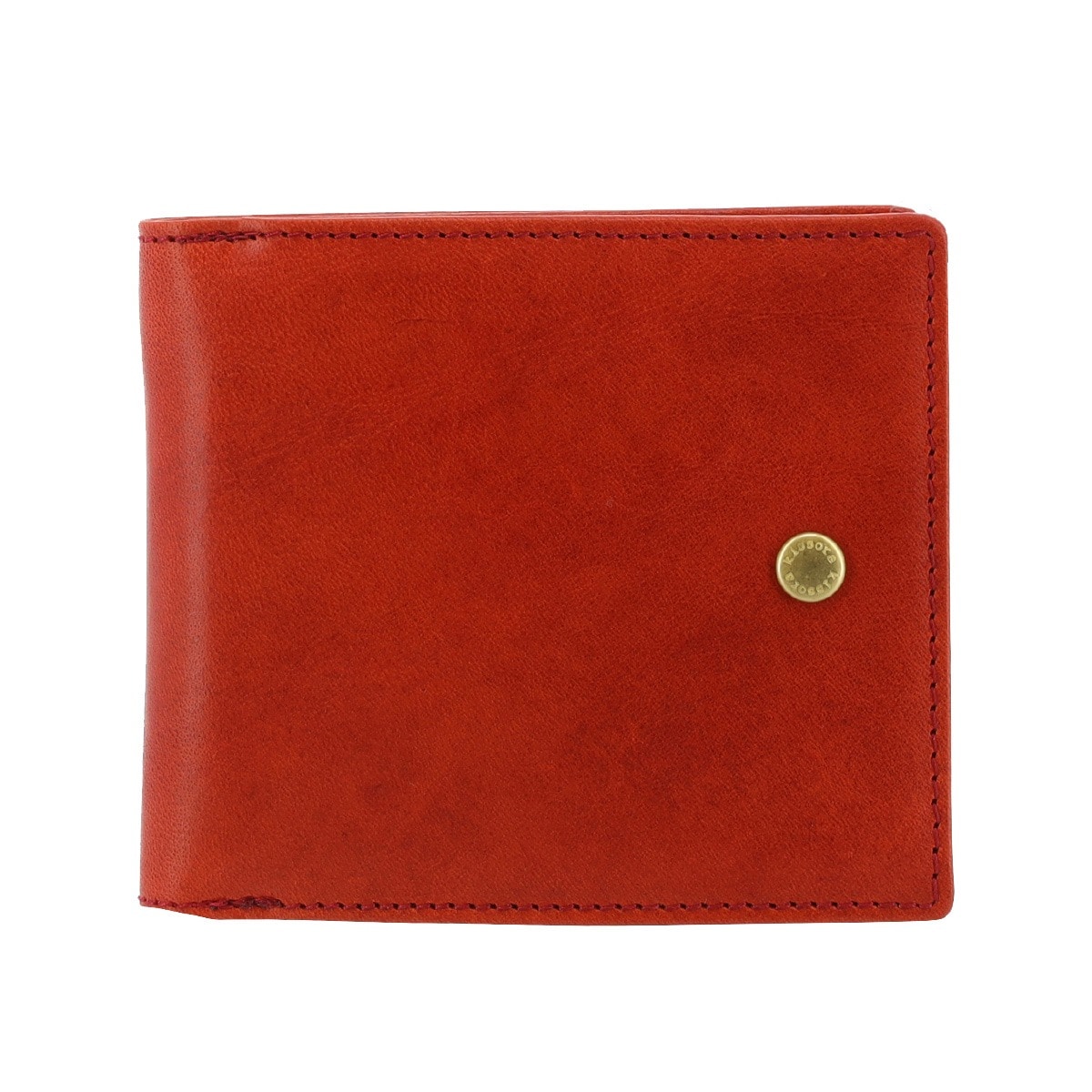 kissora キソラ 二つ折り財布 ユニセックス KIBP-389 UDOII 札入れ BOX型小銭入れ 牛革 日本製 オレンジ