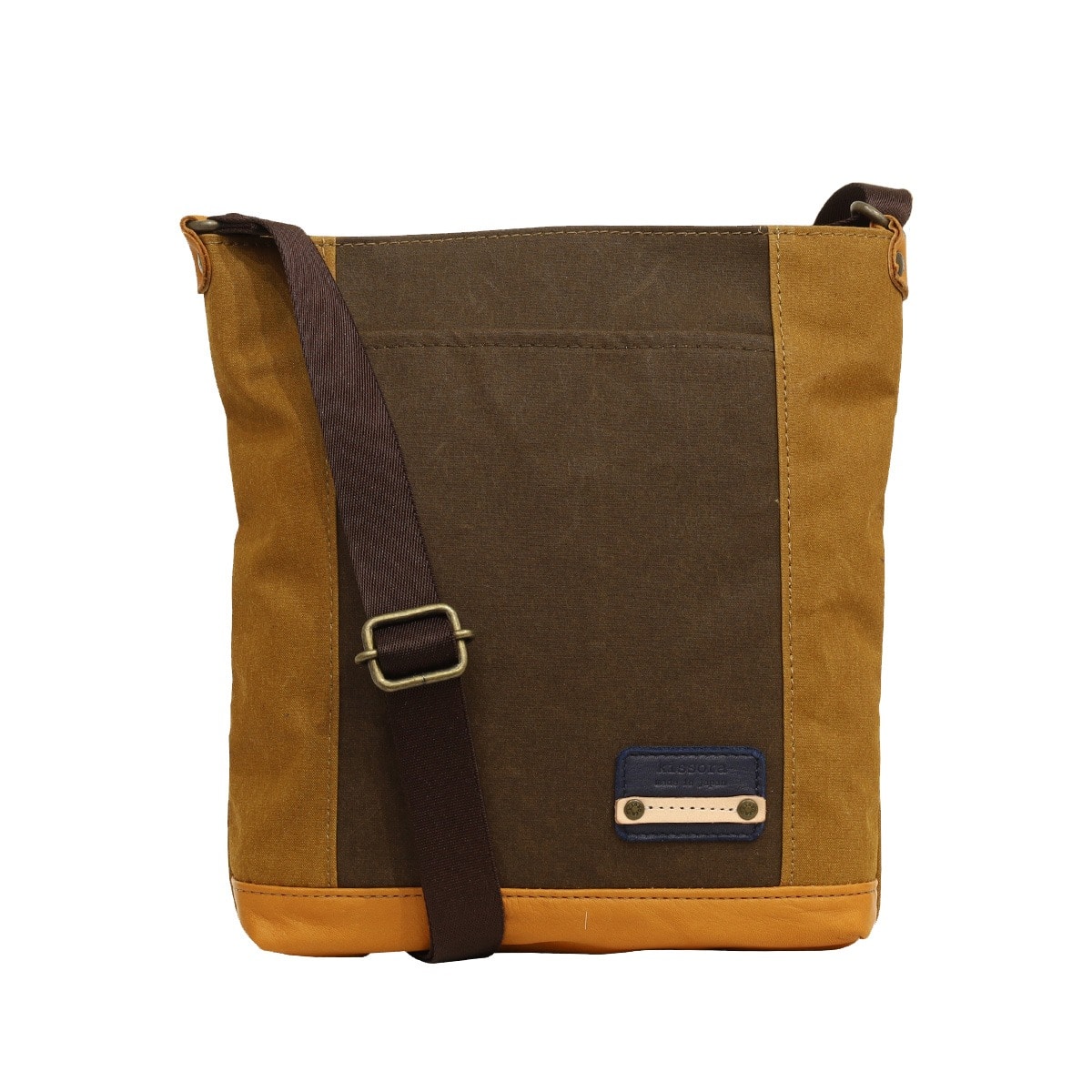 kissora キソラ ショルダーバッグ ラコルト ユニセックス KIBP-397 日本製 牛革 タテ型 マスタード