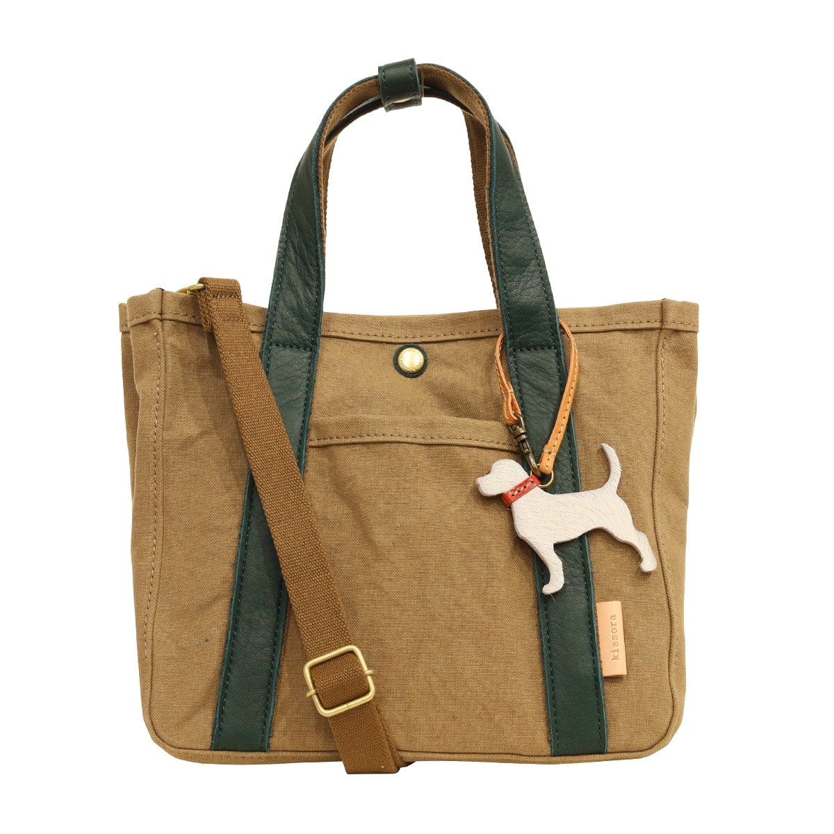 kissora キソラ トートバッグ KIBP-399 ラブメニュー グリーン（犬）