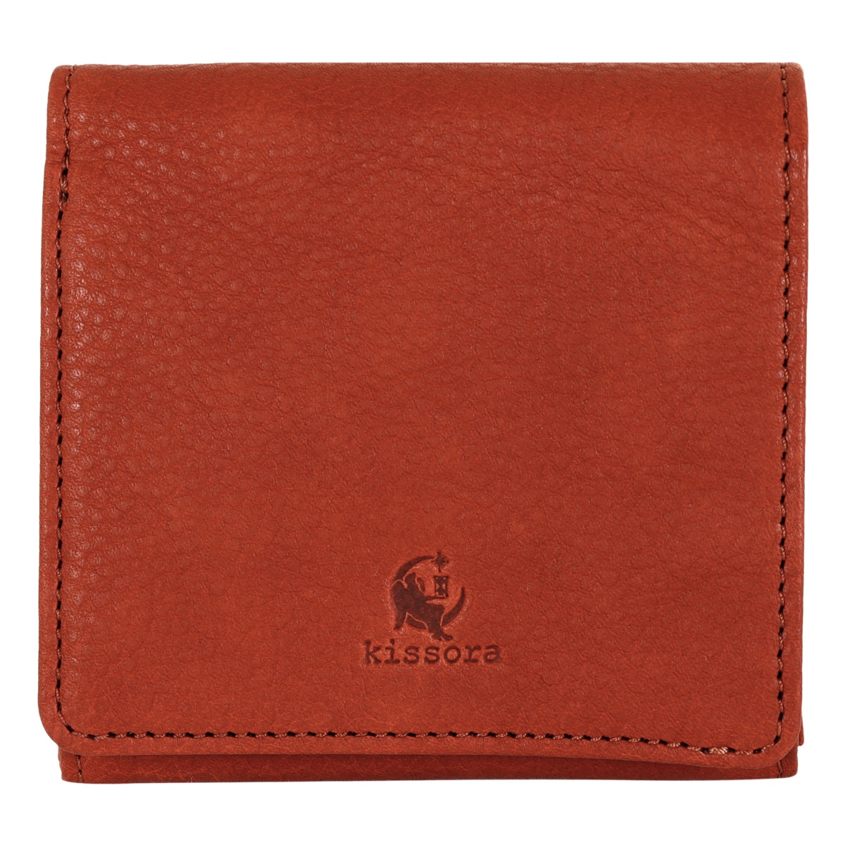 kissora キソラ 二つ折り財布 本革 レザー 小さめ コンパクト 薄い 薄型 ミニ財布 オリーブヌメ レディース KIEN-162 日本製 ヌメ革 国産牛革 大人 シンプル 小さい ブラウン