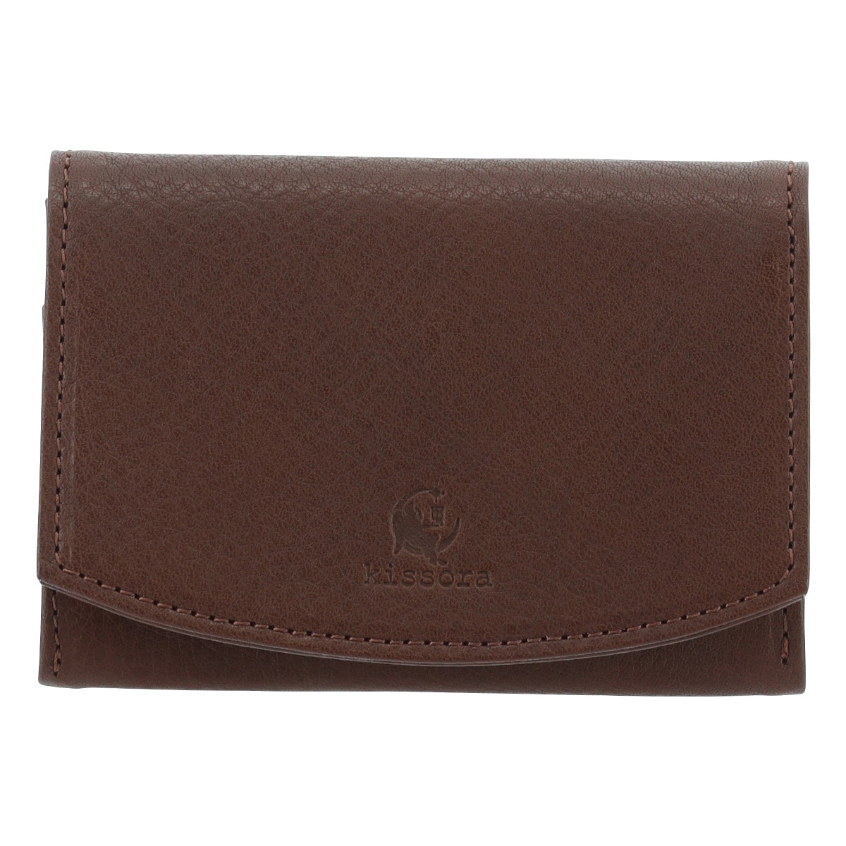 kissora キソラ 名刺入れ 本革 レザー オリーブヌメ レディース KIEN-163 日本製 チョコ