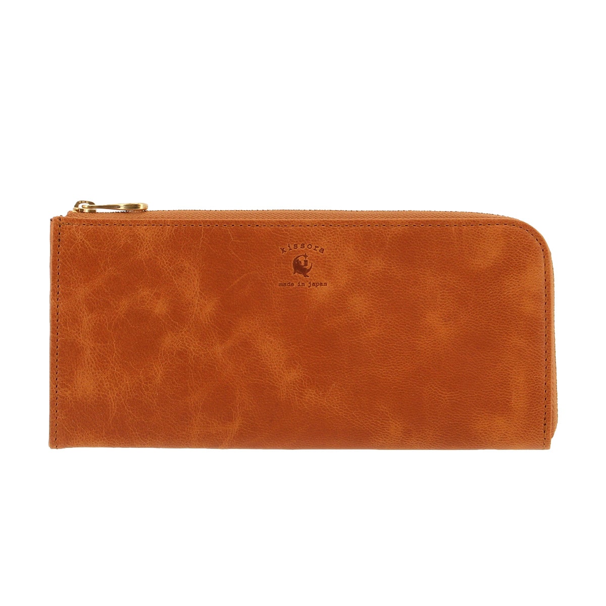kissora キソラ 長財布 L字ファスナー パンナライト レディース KIEN-168 Panna Lite 札入れ 日本製 キャメル