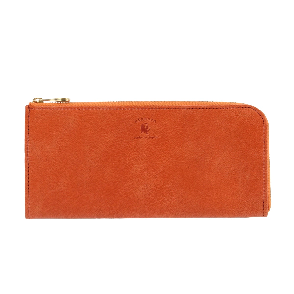 kissora キソラ 長財布 L字ファスナー パンナライト レディース KIEN-168 Panna Lite 札入れ 日本製 オレンジ