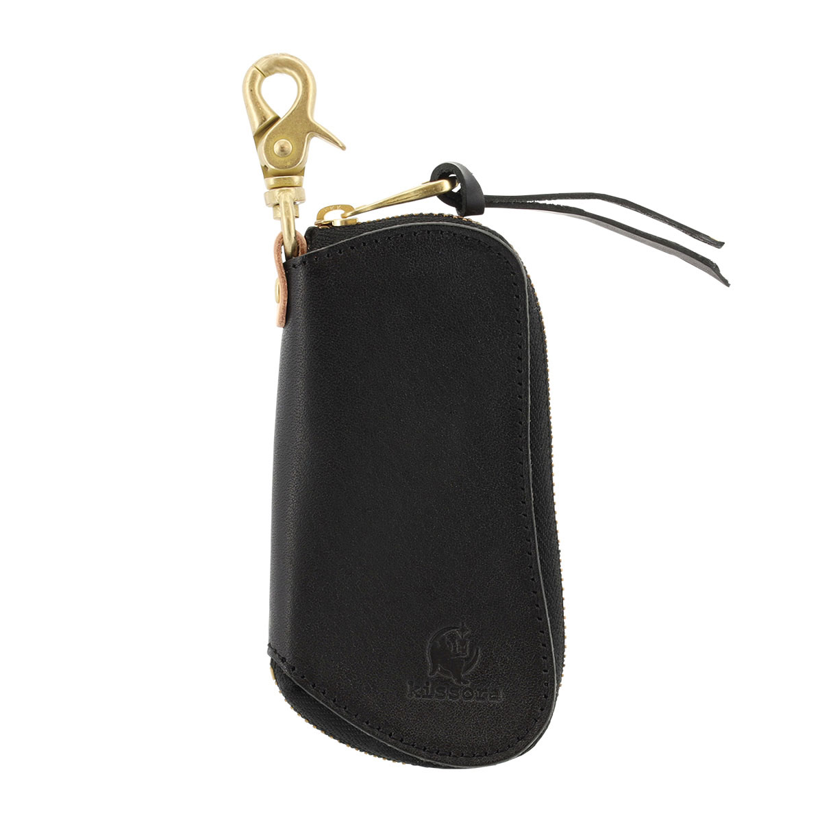 kissora キソラ キーポーチ 本革 ピボット KIIS-124 キーケース 牛革 日本製 レザー ブラック