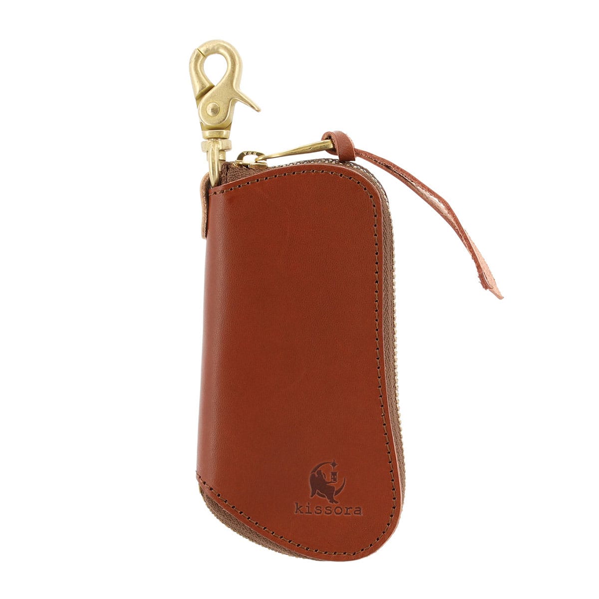 kissora キソラ キーポーチ 本革 ピボット KIIS-124 キーケース 牛革 日本製 レザー ブラウン