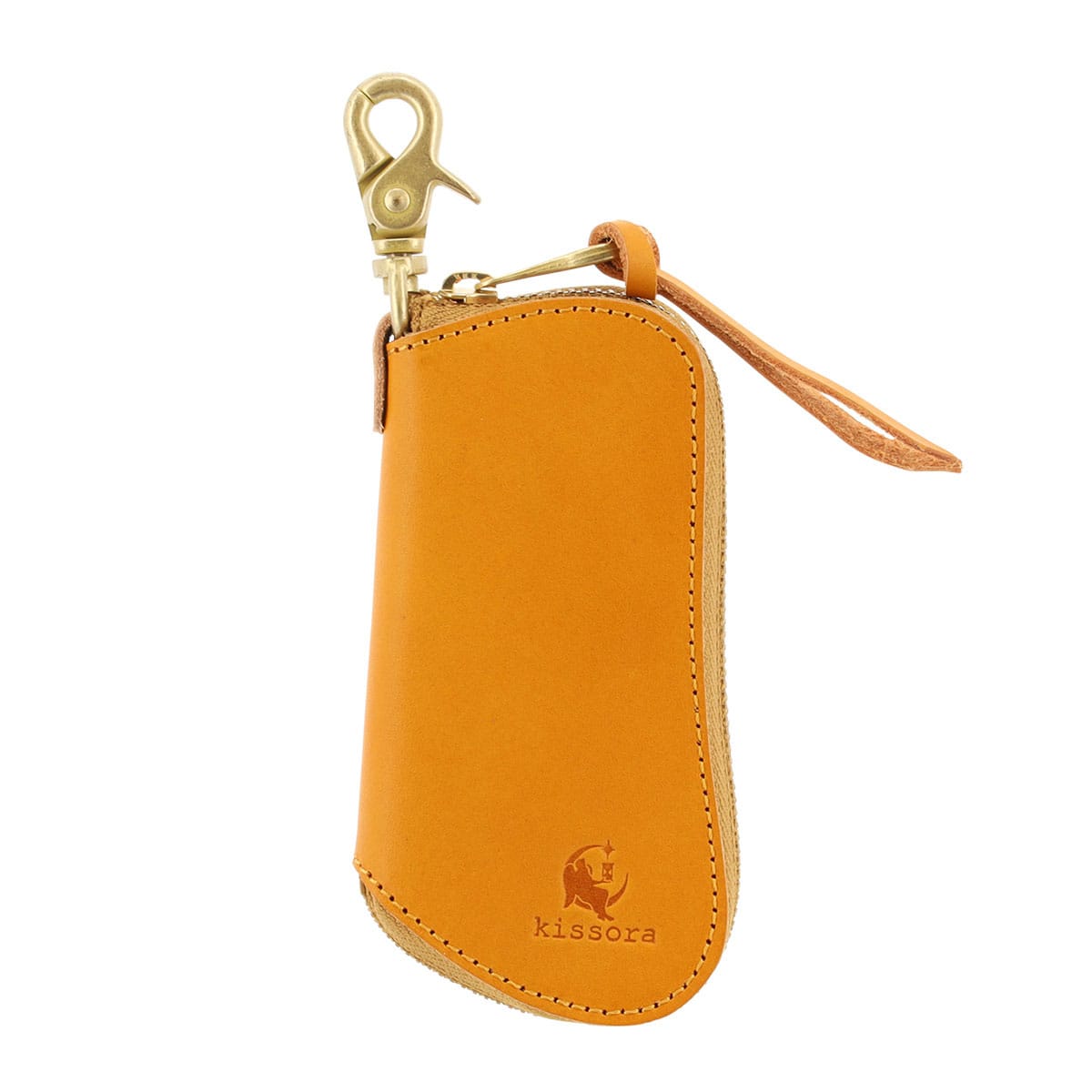 kissora キソラ キーポーチ 本革 ピボット KIIS-124 キーケース 牛革 日本製 レザー キャメル